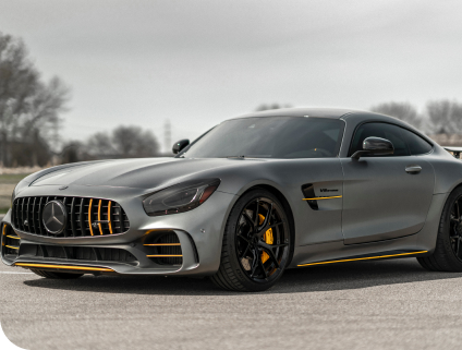 Freshly detailed Mercedes Benz AMG GT Coupe